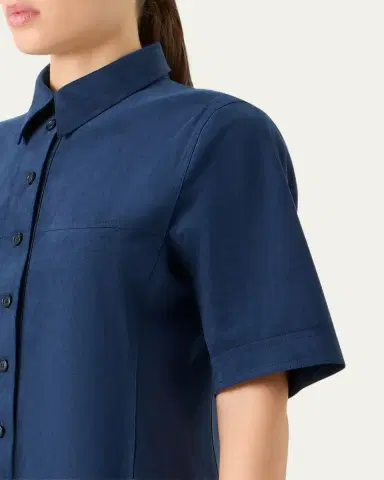 Akris Techno Ultrasuede Mini Polo Shirtdress | Thumbnail 5