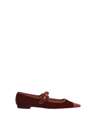Alexandre Birman Jada Velvet Mary Jane Ballerina Flats | Thumbnail 1