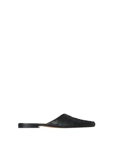 The Row Penelope Ostrich Leather Mules | Thumbnail 1