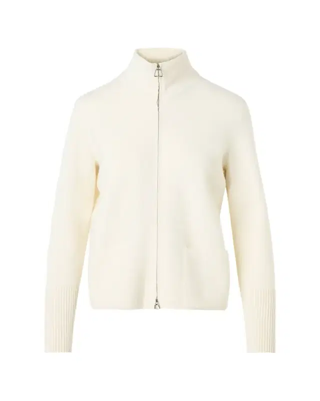 Akris Cashmere Pique Knit Cardigan Sweater