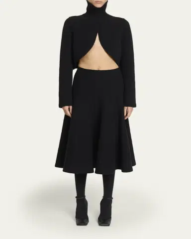 Alaïa Cashmere-Blend Knit Cutout Sweater | Thumbnail 2 Alaïa Cashmere-Blend Knit Cutout Sweater | Thumbnail 2