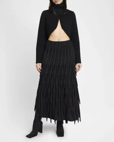 Alaïa Cashmere-Blend Knit Cutout Sweater | Thumbnail 6 Alaïa Cashmere-Blend Knit Cutout Sweater | Thumbnail 6