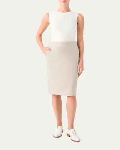 Akris Cashmere Pepita Pencil Skirt | Thumbnail 2 Akris Cashmere Pepita Pencil Skirt | Thumbnail 2