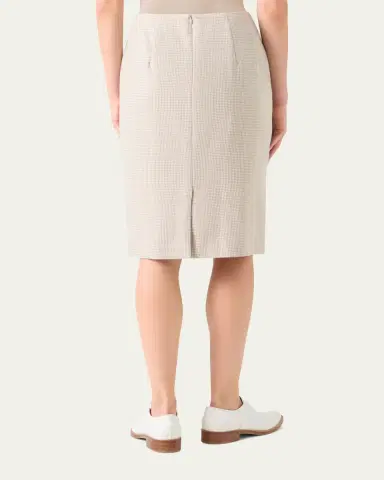 Akris Cashmere Pepita Pencil Skirt | Thumbnail 3 Akris Cashmere Pepita Pencil Skirt | Thumbnail 3