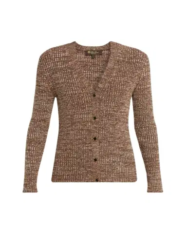 Loro Piana Banff V-Neck Cashmere Rib Cardigan | Thumbnail 1