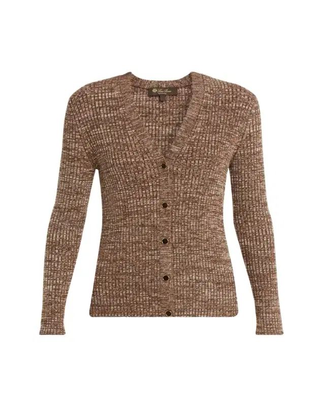 Banff V-Neck Cashmere Rib Cardigan