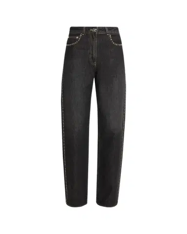 Versace Jeans Couture Embellished Straight-Leg Jeans | Thumbnail 1