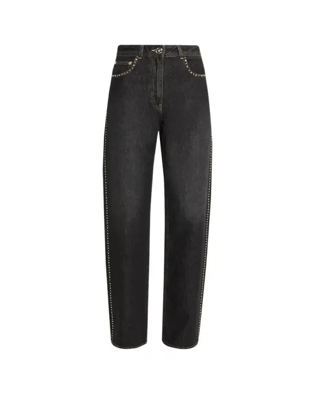 Versace Jeans Couture Embellished Straight-Leg Jeans