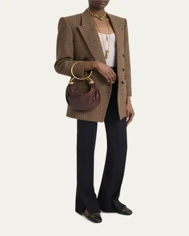 Chloé Brarcelet Mini Top-Handle Bag in Grained Leather | Thumbnail 5