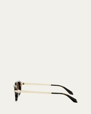 BVLGARI Serpenti Forever 50mm Oval Acetate & Metal Sunglasses | Thumbnail 3