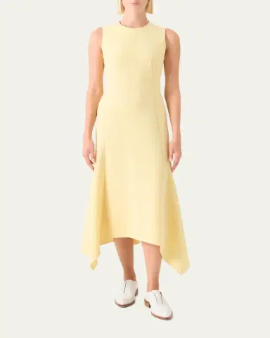 Akris Sleeveless Fit-and-Flare Midi Dress | Thumbnail 2 Akris Sleeveless Fit-and-Flare Midi Dress | Thumbnail 2