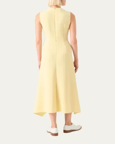 Akris Sleeveless Fit-and-Flare Midi Dress | Thumbnail 3 Akris Sleeveless Fit-and-Flare Midi Dress | Thumbnail 3