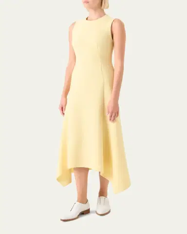 Akris Sleeveless Fit-and-Flare Midi Dress | Thumbnail 4 Akris Sleeveless Fit-and-Flare Midi Dress | Thumbnail 4