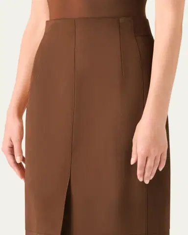Akris Suede Midi Pencil Skirt | Thumbnail 5