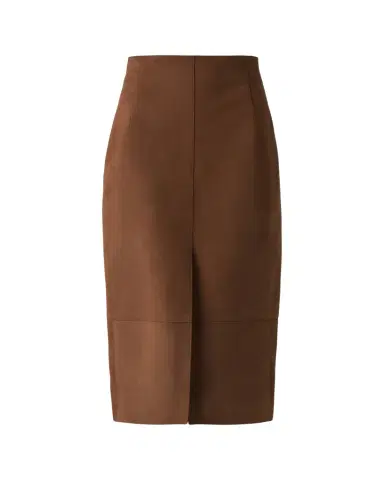 Akris Suede Midi Pencil Skirt | Thumbnail 1