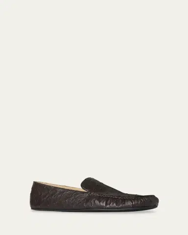 The Row Leo Ostrich Leather Slippers | Thumbnail 2