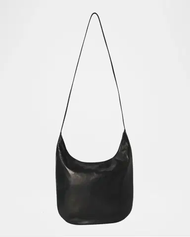 The Row Izzy North-South Crossbody Bag in Silky Leather | Thumbnail 3