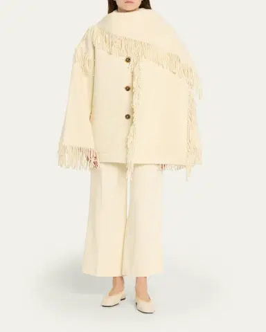 TOTEME Fringed Scarf Jacket | Thumbnail 2 TOTEME Fringed Scarf Jacket | Thumbnail 2