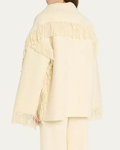 TOTEME Fringed Scarf Jacket | Thumbnail 3 TOTEME Fringed Scarf Jacket | Thumbnail 3