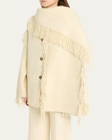 TOTEME Fringed Scarf Jacket | Thumbnail 4 TOTEME Fringed Scarf Jacket | Thumbnail 4
