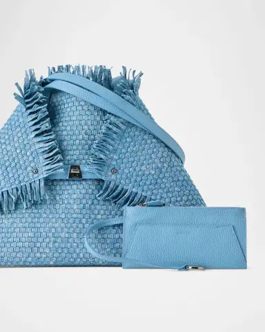 Akris Ai Medium Fringed Woven Tote Bag | Thumbnail 5