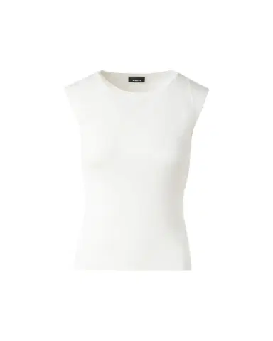 Akris Sleeveless Fitted Silk Knit Top | Thumbnail 1