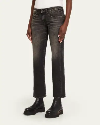 R13 Boy Straight Ankle Jeans | Thumbnail 4