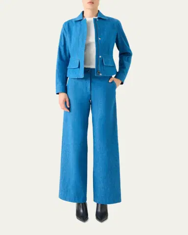 Akris Hugh Stretch Denim Cargo Jacket | Thumbnail 2 Akris Hugh Stretch Denim Cargo Jacket | Thumbnail 2