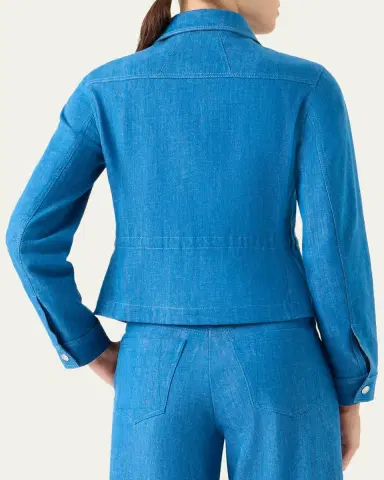 Akris Hugh Stretch Denim Cargo Jacket | Thumbnail 3 Akris Hugh Stretch Denim Cargo Jacket | Thumbnail 3