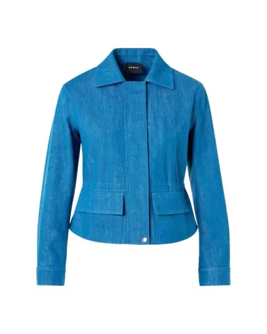 Akris Hugh Stretch Denim Cargo Jacket | Thumbnail 1 Akris Hugh Stretch Denim Cargo Jacket | Thumbnail 1