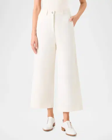 Akris Finn Cotton-Linen Gabardine Wide-Leg Pants | Thumbnail 6 Akris Finn Cotton-Linen Gabardine Wide-Leg Pants | Thumbnail 6
