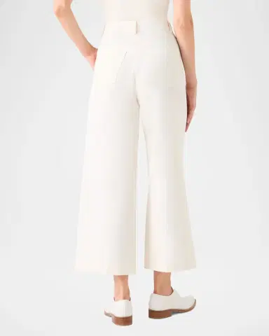 Akris Finn Cotton-Linen Gabardine Wide-Leg Pants | Thumbnail 7 Akris Finn Cotton-Linen Gabardine Wide-Leg Pants | Thumbnail 7