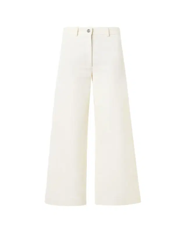 Finn Cotton-Linen Gabardine Wide-Leg Pants