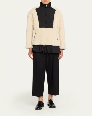 3.1 Phillip Lim Flounce-Hem Sherpa Jacket | Thumbnail 2 3.1 Phillip Lim Flounce-Hem Sherpa Jacket | Thumbnail 2