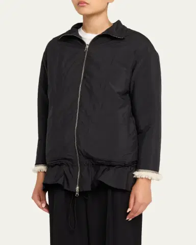 3.1 Phillip Lim Flounce-Hem Sherpa Jacket | Thumbnail 5 3.1 Phillip Lim Flounce-Hem Sherpa Jacket | Thumbnail 5