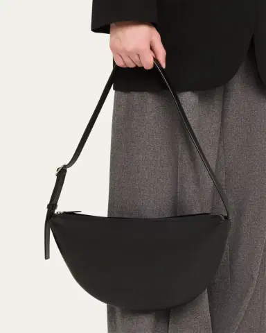 THE ROW Jouvette Crescent Shoulder Bag in Leather | Thumbnail 2 THE ROW Jouvette Crescent Shoulder Bag in Leather | Thumbnail 2