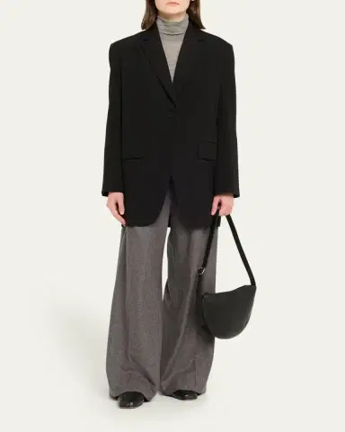 THE ROW Jouvette Crescent Shoulder Bag in Leather | Thumbnail 5 THE ROW Jouvette Crescent Shoulder Bag in Leather | Thumbnail 5