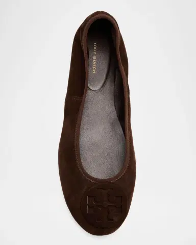 Tory Burch Reva Travel Suede Ballet Flats | Thumbnail 5 Tory Burch Reva Travel Suede Ballet Flats | Thumbnail 5