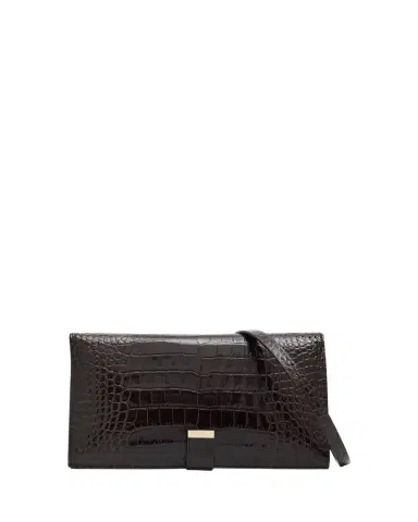 TOM FORD Organizer Shoulder Bag in Croc-Embossed Leather | Thumbnail 1 TOM FORD Organizer Shoulder Bag in Croc-Embossed Leather | Thumbnail 1