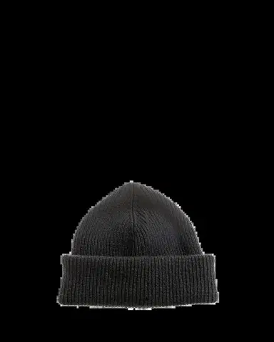 Inverni Men's Cashmere Rib Fold-Over Brim Beanie Hat | Thumbnail 2 Inverni Men's Cashmere Rib Fold-Over Brim Beanie Hat | Thumbnail 2