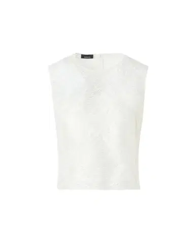 Akris Lacquered Sea Fan Lace Sleeveless Top | Thumbnail 1 Akris Lacquered Sea Fan Lace Sleeveless Top | Thumbnail 1