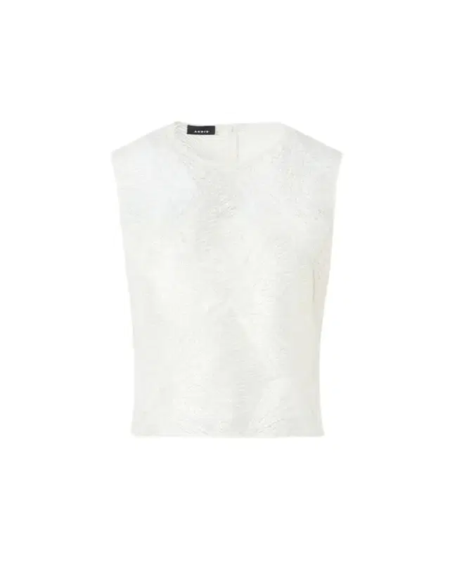Akris Lacquered Sea Fan Lace Sleeveless Top