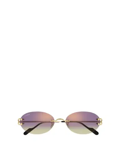 Cartier Classic C Motif Rimless Round Metal Sunglasses | Thumbnail 1 Cartier Classic C Motif Rimless Round Metal Sunglasses | Thumbnail 1