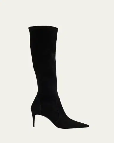 Stuart Weitzman Stuart Power Suede Stiletto Knee Boots | Thumbnail 6 Stuart Weitzman Stuart Power Suede Stiletto Knee Boots | Thumbnail 6