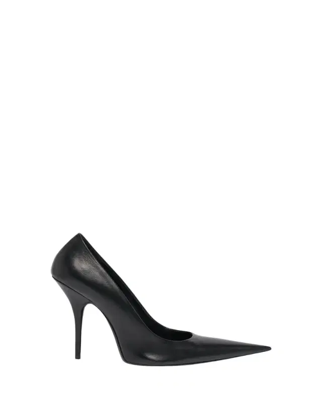 Balenciaga 90mm Avenue Leather Pointed-Toe Pumps