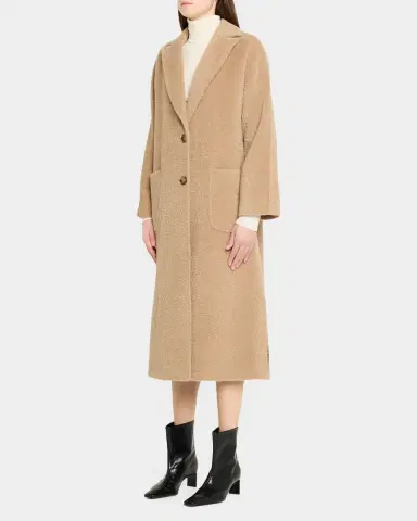 Cinzia Rocca Long Notch Collar Coat | Thumbnail 3 Cinzia Rocca Long Notch Collar Coat | Thumbnail 3
