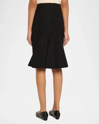 Marni Pleated Godet Pencil Skirt | Thumbnail 7