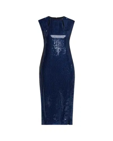 Akris Corded Sequin Chiffon Midi Sheath Dress | Thumbnail 1 Akris Corded Sequin Chiffon Midi Sheath Dress | Thumbnail 1