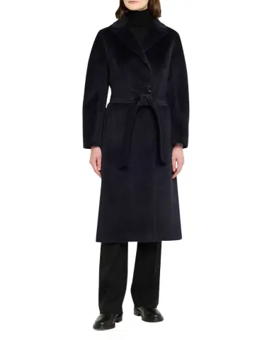 Cinzia Rocca Pressed Alpaca Wool Blend Wrap Coat | Thumbnail 1