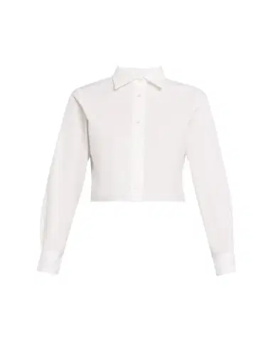 OFFICINE GÉNÉRALE Cataleya Cropped Cotton Poplin Shirt | Thumbnail 1 OFFICINE GÉNÉRALE Cataleya Cropped Cotton Poplin Shirt | Thumbnail 1